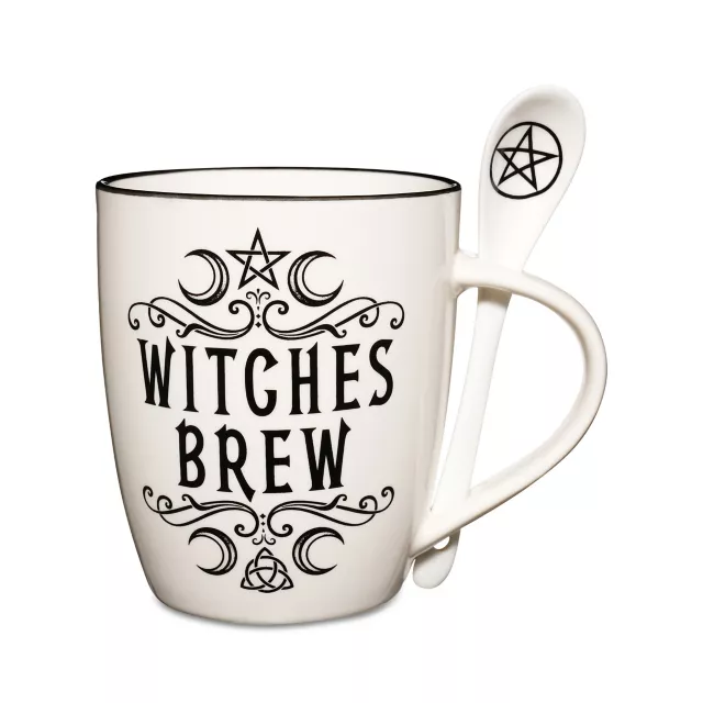 Witches Brew Coffee Mug with Spoon - 12 oz. at Spencer's