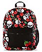 Black Cherry Skull Backpack