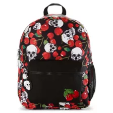 Black Cherry Skull Backpack at Spencer's