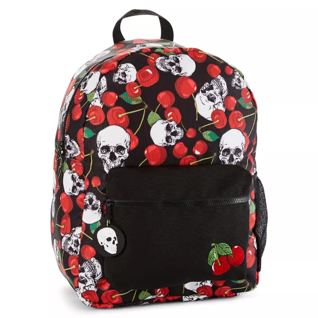 Black Cherry Skull Backpack at Spencer's