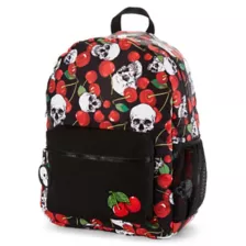 Black Cherry Skull Backpack at Spencer's