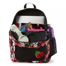 Black Cherry Skull Backpack at Spencer's