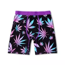 Neon Weed Leaf Boxer Briefs at Spencer's