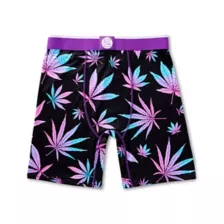 Neon Weed Leaf Boxer Briefs at Spencer's