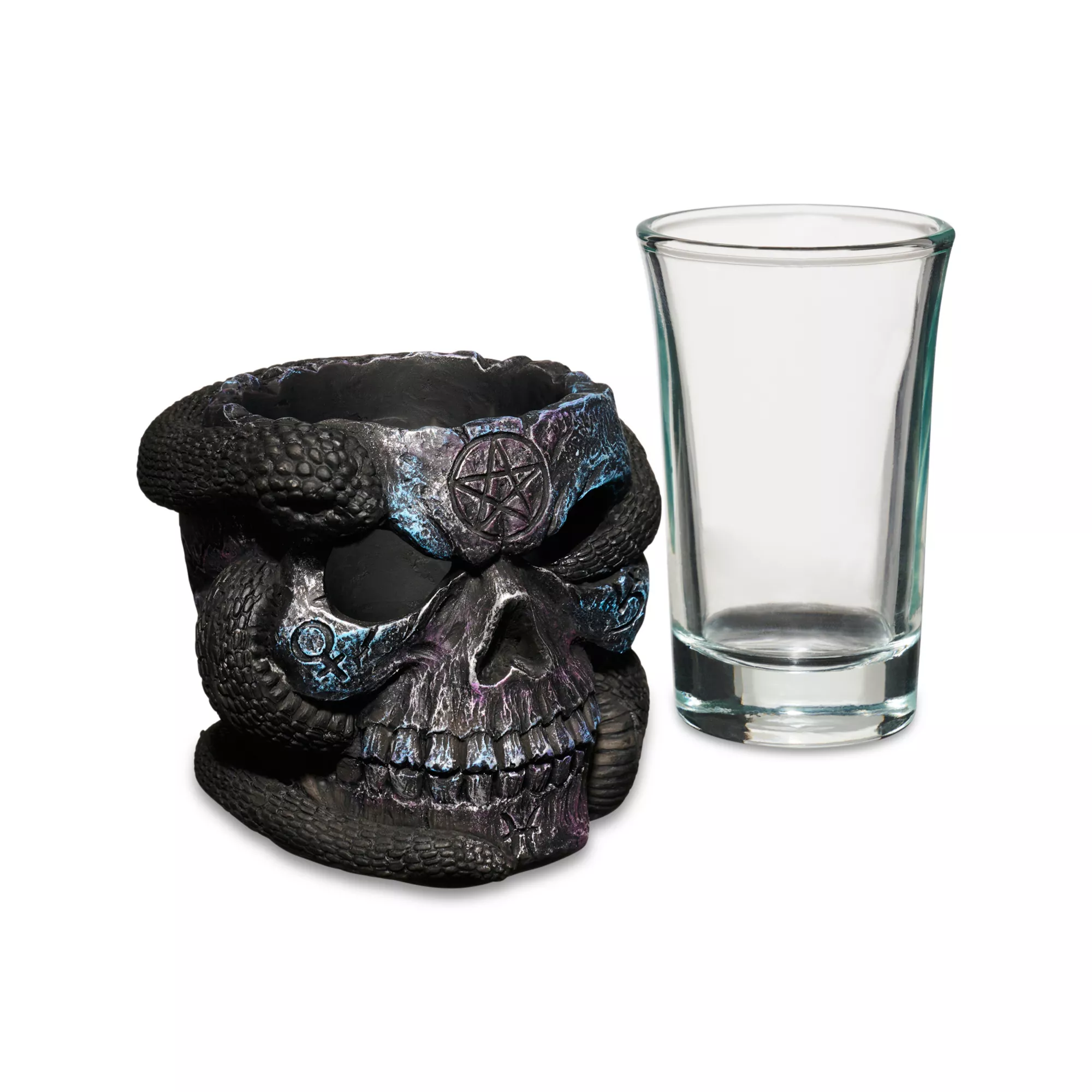 Black Skull Shot Glass - 2 oz. at Spencer's