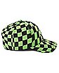 Black and Green Checkered Zim Snapback Hat