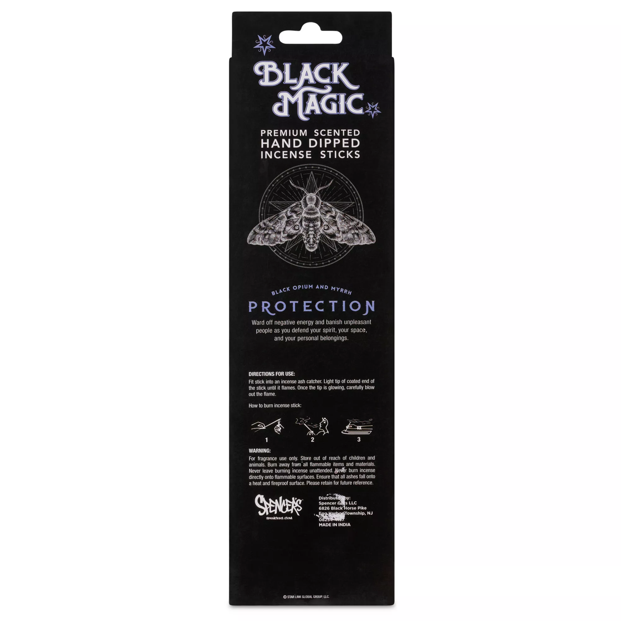 Black Opium and Myrrh Protection Incense Sticks - 100 Pack at Spencer's