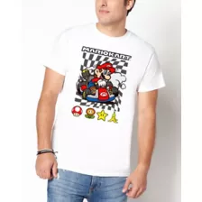 White Mario Kart T Shirt at Spencer's