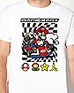 White Mario Kart T Shirt