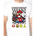 White Mario Kart T Shirt at Spencer's