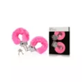 Hot Pink Furry Handcuffs - Pleasure Bound at Spencer's