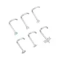Multi-Pack CZ Moon and Star Screw Nose Rings 6 Pack - 18 Gauge at Spencer's