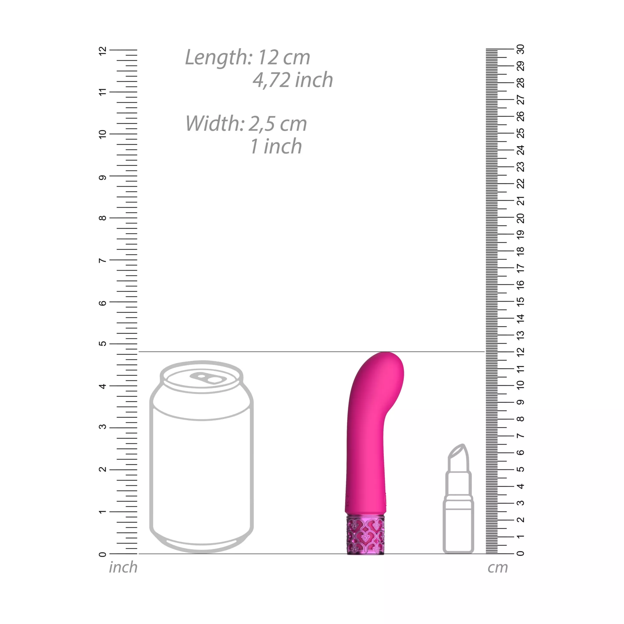 Her Majesty 10-Function Rechargeable Waterproof G-Spot Vibrator - 4.7 Inch at Spencer's
