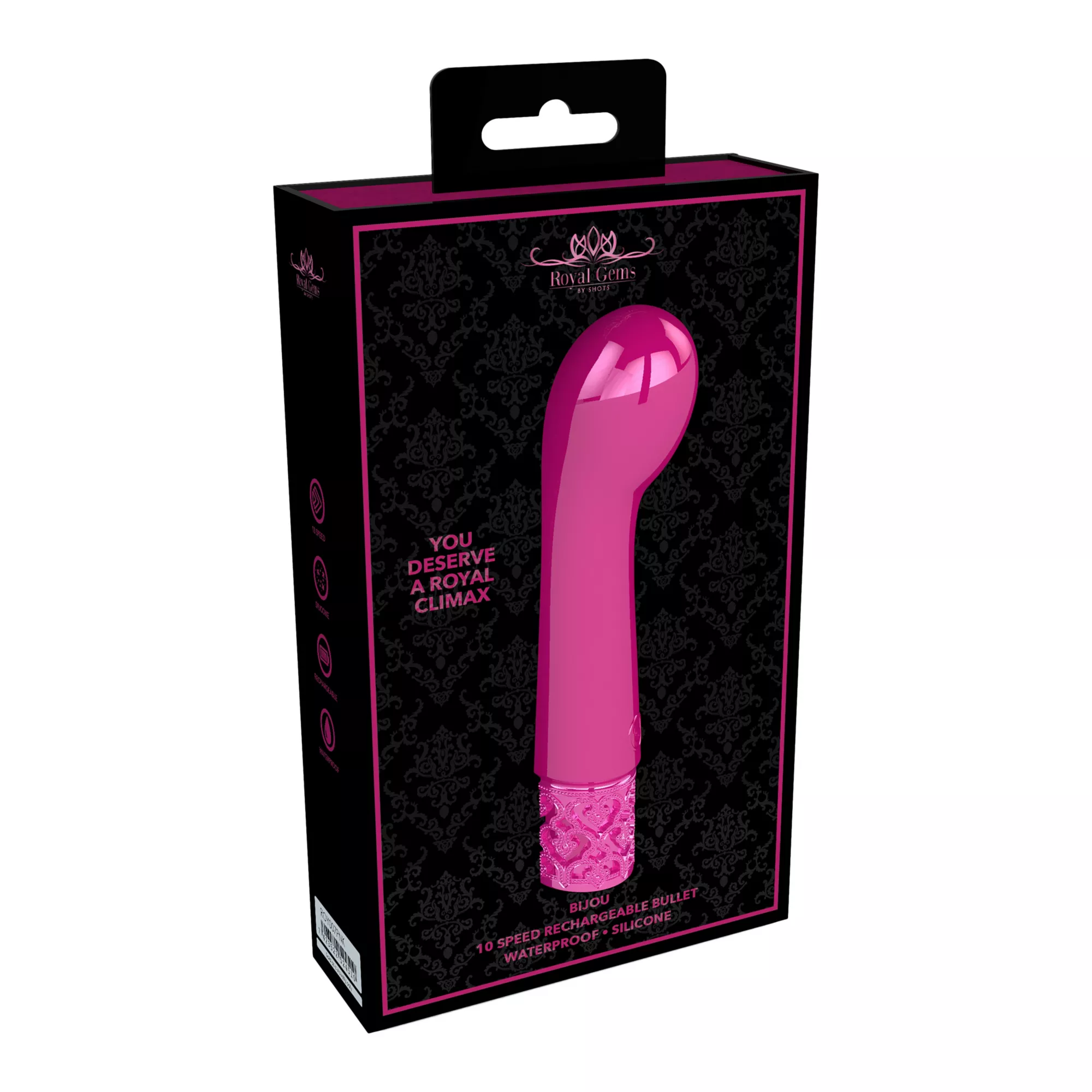 Her Majesty 10-Function Rechargeable Waterproof G-Spot Vibrator - 4.7 Inch at Spencer's