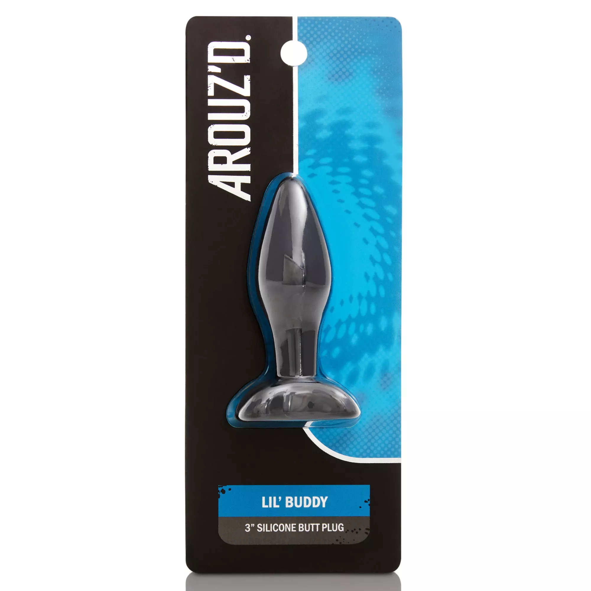 Black Lil' Buddy Silicone Waterproof Butt Plug 3 Inch - Arouz'd at Spencer's