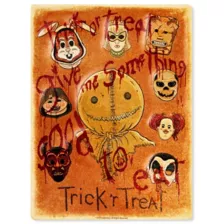Trick 'r Treat Masks Metal Sign - Trick 'r Treat at Spencer's
