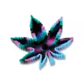 Blue and Purple Tie Dye Weed Leaf Silicone Ashtray at Spencer's