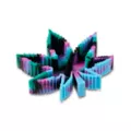 Blue and Purple Tie Dye Weed Leaf Silicone Ashtray at Spencer's