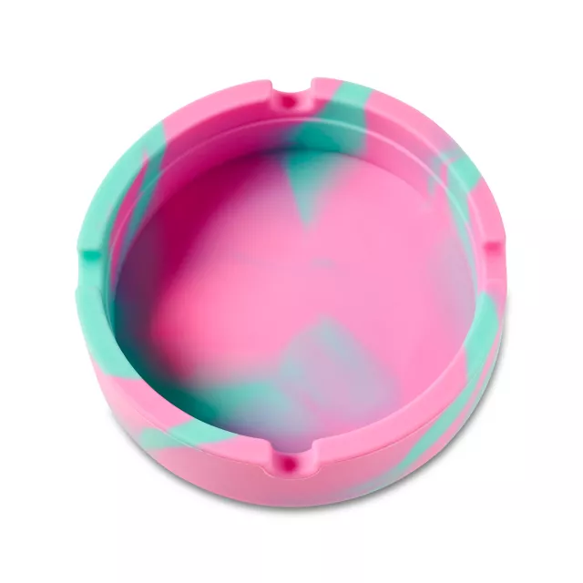 Pink and Aqua Tie Dye Silicone Ashtray at Spencer's