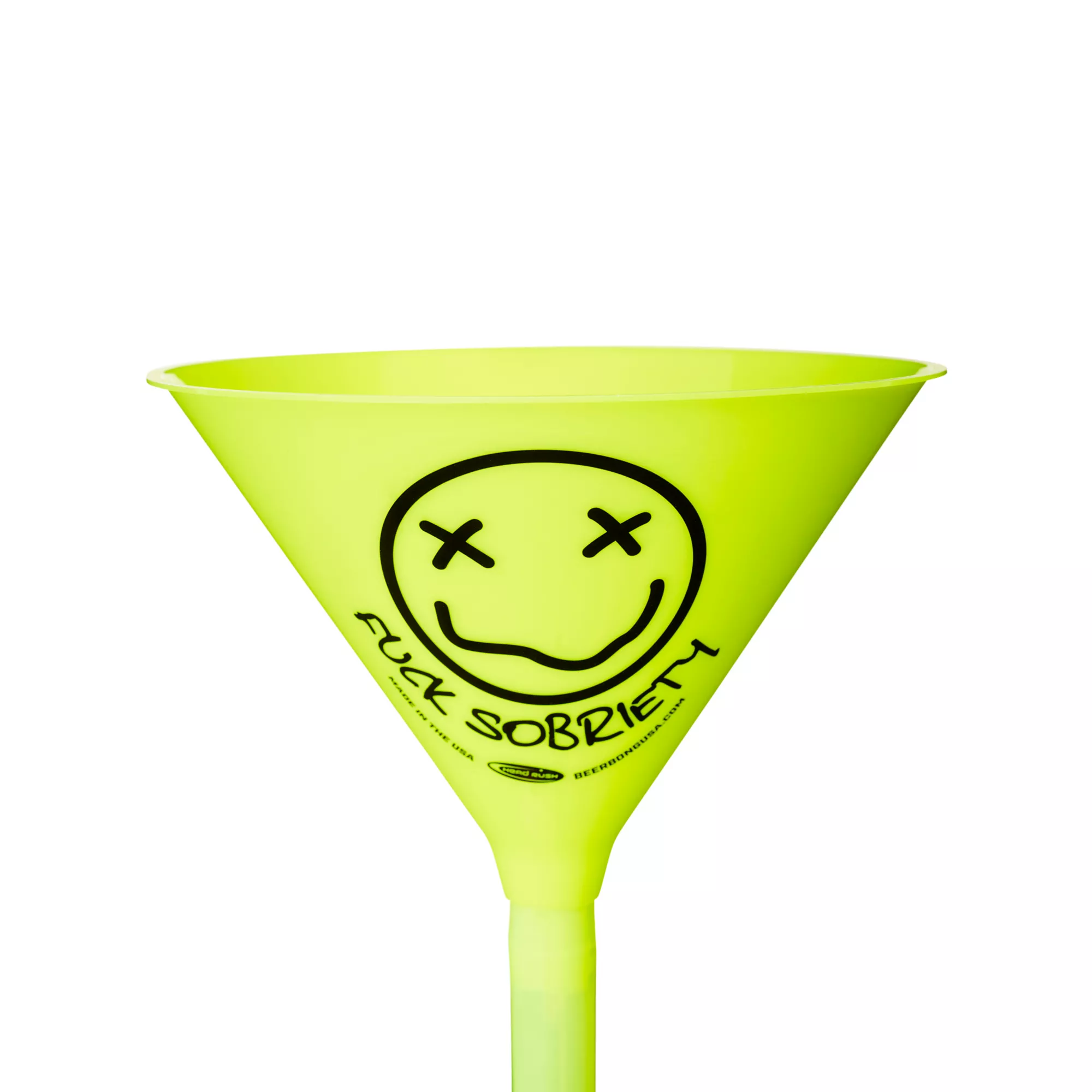 Neon Green Fuck Sobriety Beer Bong at Spencer's