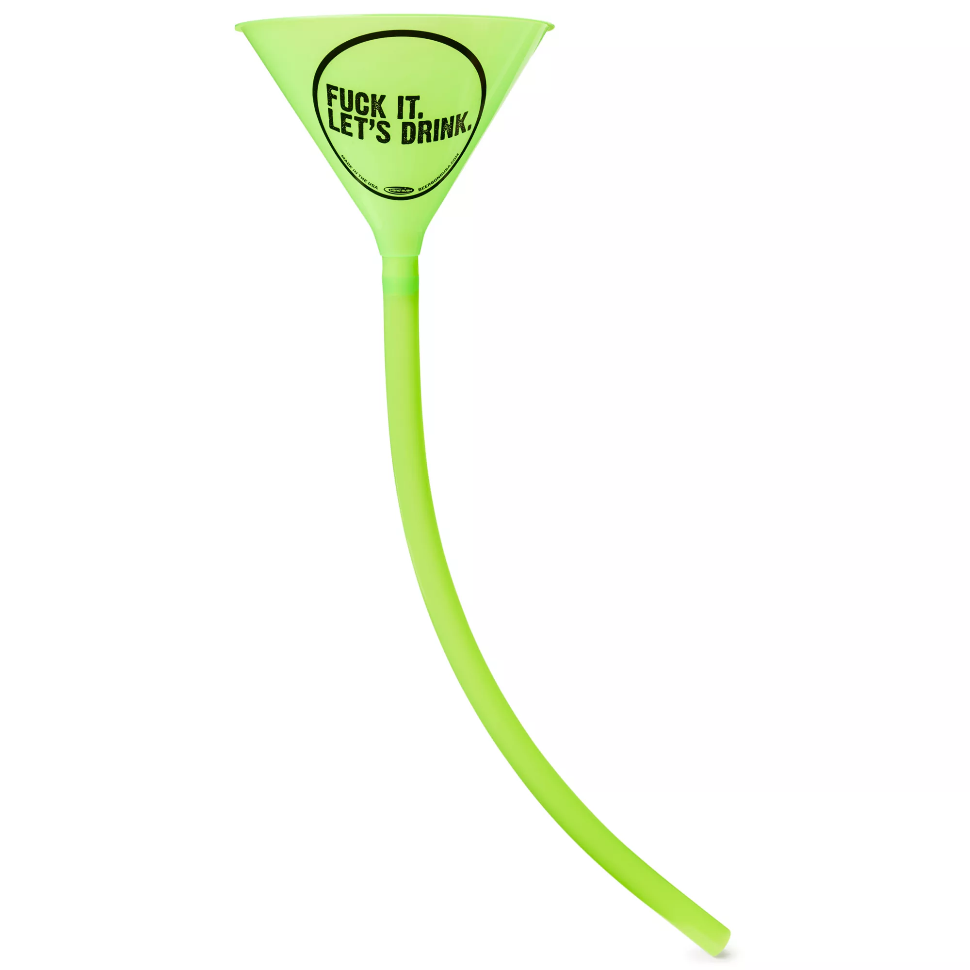 Green Fuck It Let’s Drink Beer Bong at Spencer's