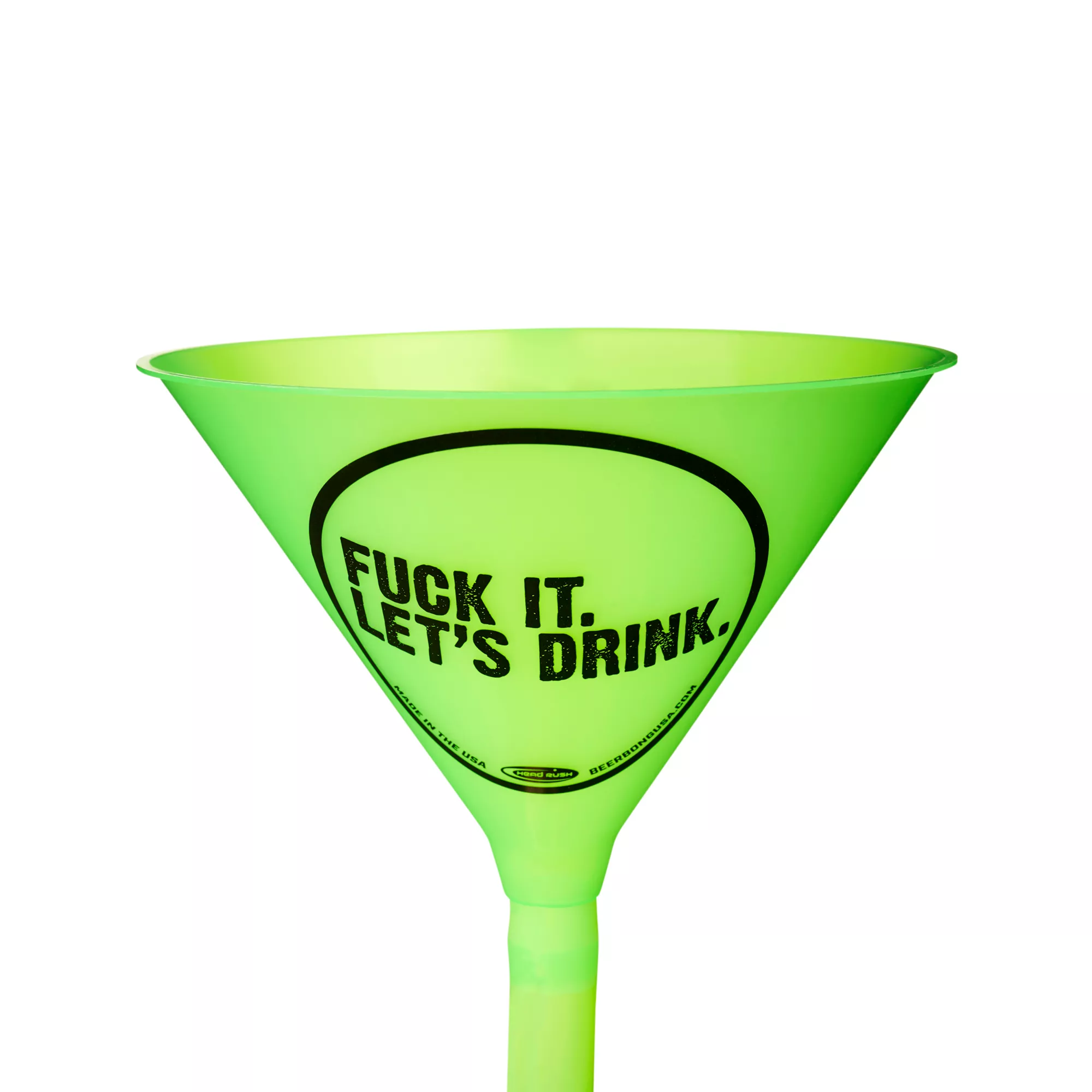 Green Fuck It Let’s Drink Beer Bong at Spencer's