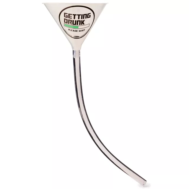 White Drunk Loading Beer Bong at Spencer's