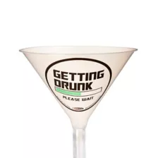 White Drunk Loading Beer Bong at Spencer's