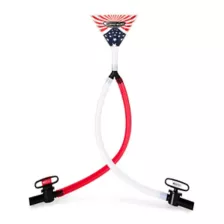 USA Double Header Beer Bong - 32 Inch Red White and Blue at Spencer's