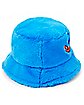 Blue Poppy Fuzzy Bucket Hat - Poppy Playtime