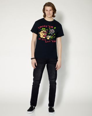 Black Smoke ‘Em if You Got ‘Em T Shirt - Killer Acid