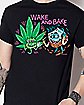 Black Wake and Bake T Shirt - Killer Acid