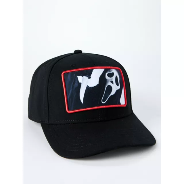 Ghost Face Slice Snapback Hat at Spencer's