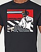 Black and Red Chainsaw Man T Shirt