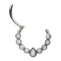 Opal-Effect Clicker Septum Ring - 16 Gauge at Spencer's