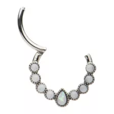 Opal-Effect Clicker Septum Ring - 16 Gauge at Spencer's