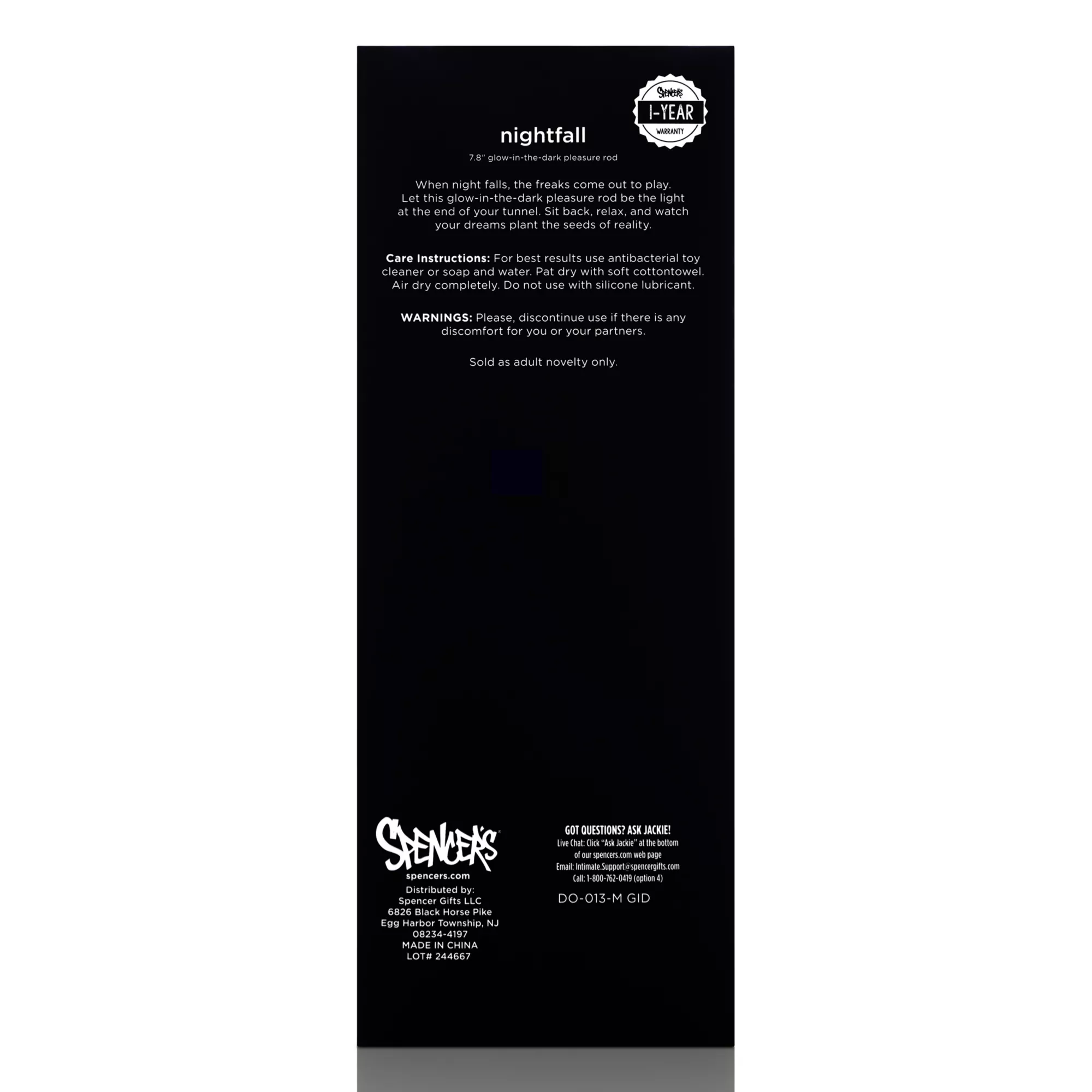 Nightfall Glow in the Dark Suction Cup Dildo - Hott Love Extreme at Spencer's