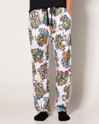 Teenage Mutant Ninja Turtles Faces Purple Pajama Pants