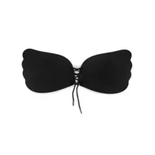 Black Lace Up Pastie Bra at Spencer's