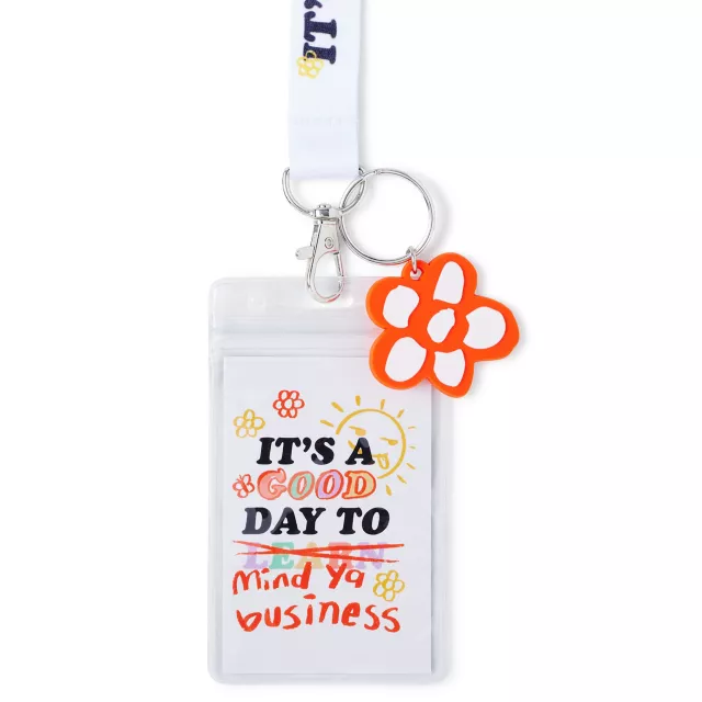Good Day To Mind Ya Business Lanyard