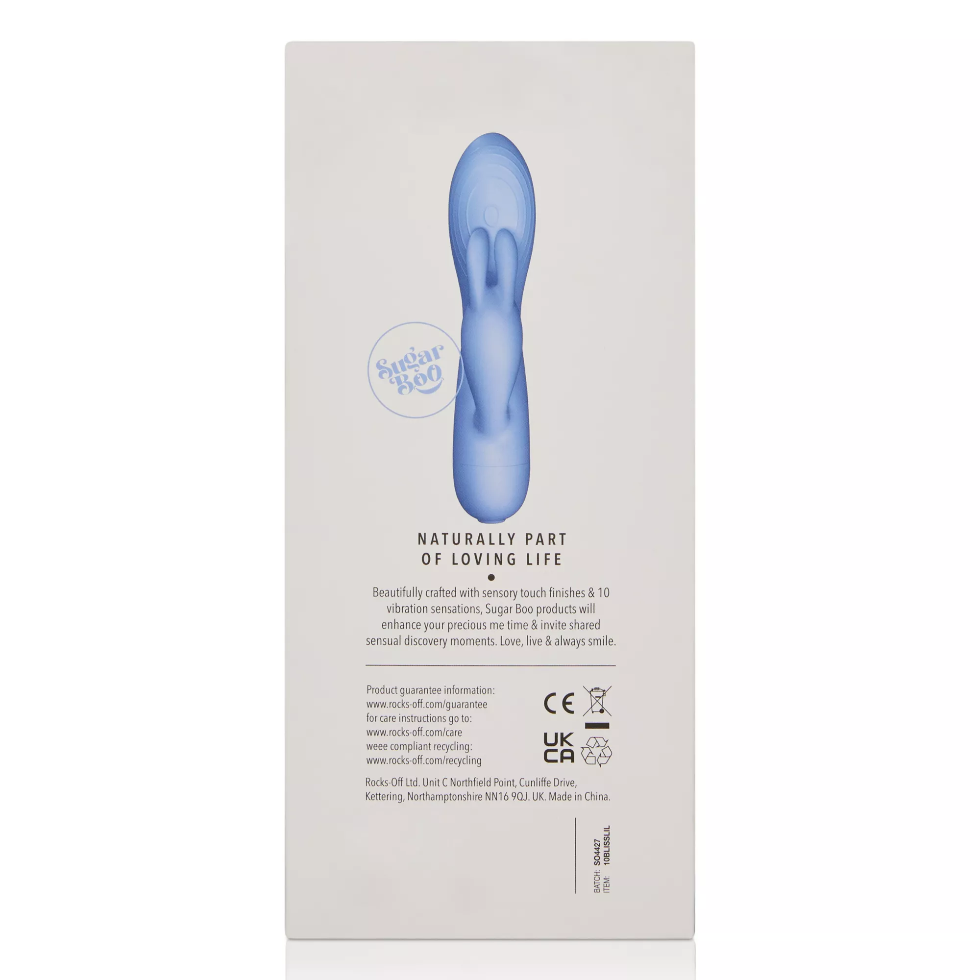 Blissful Boo 10-Function Waterproof Rabbit Vibrator 7 Inch - Sugar Boo at Spencer's