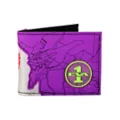Purple Neon Genesis Evangelion Bifold Wallet at Spencer's