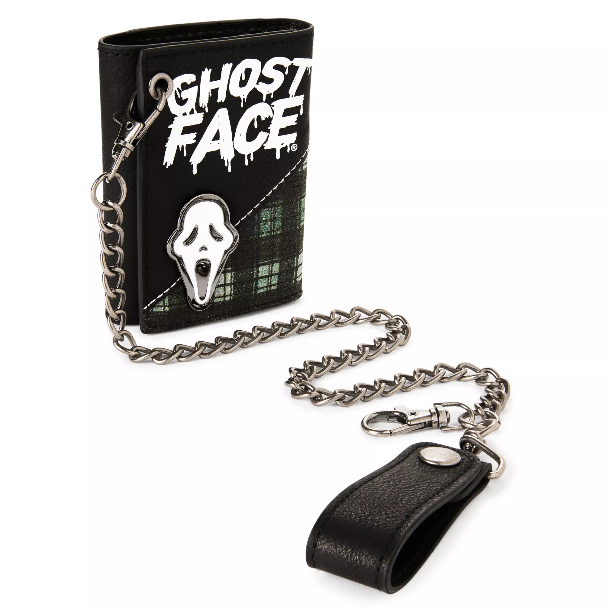 Ghost Face Chain Wallet at Spencer's