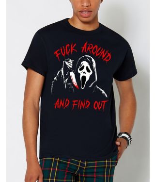 F Around and Find Out T Shirt - Ghost Face