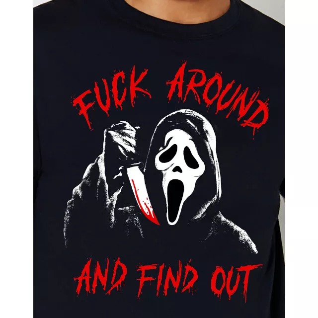 Ghost Face Fuck Around and Find Out T Shirt at Spencer's