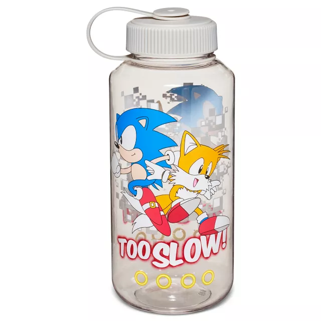 Sonic and Tails Too Slow Water Bottle - Sonic the Hedgehog at Spencer's