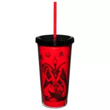 Baphomet Cup with Straw - 20 oz. at Spencer's