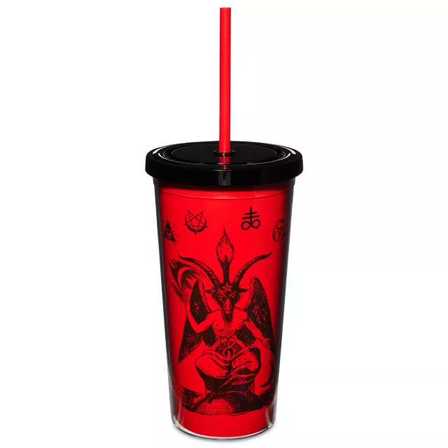 Baphomet Cup with Straw - 20 oz. at Spencer's