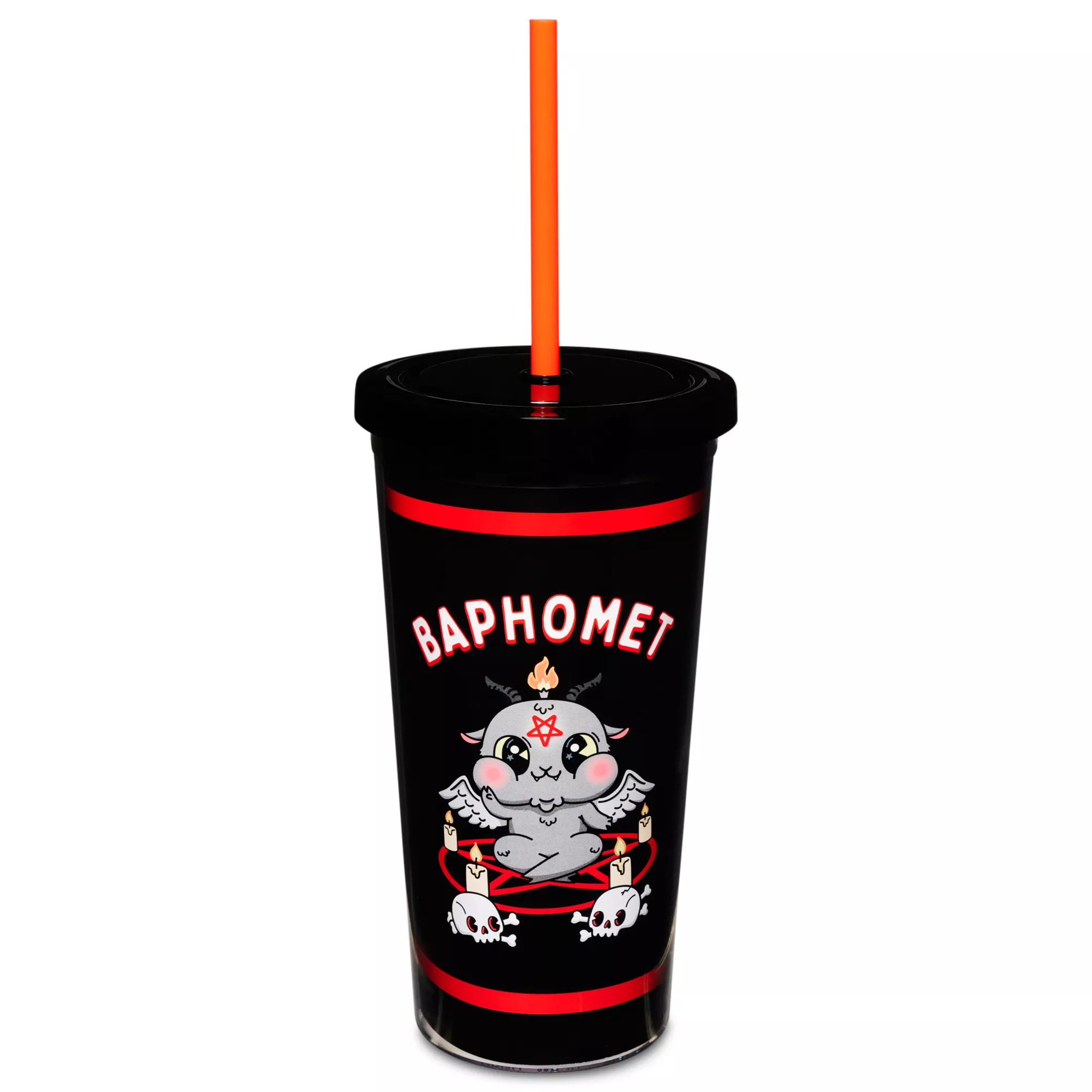 Baphomet Cup with Straw - 20 oz. at Spencer's