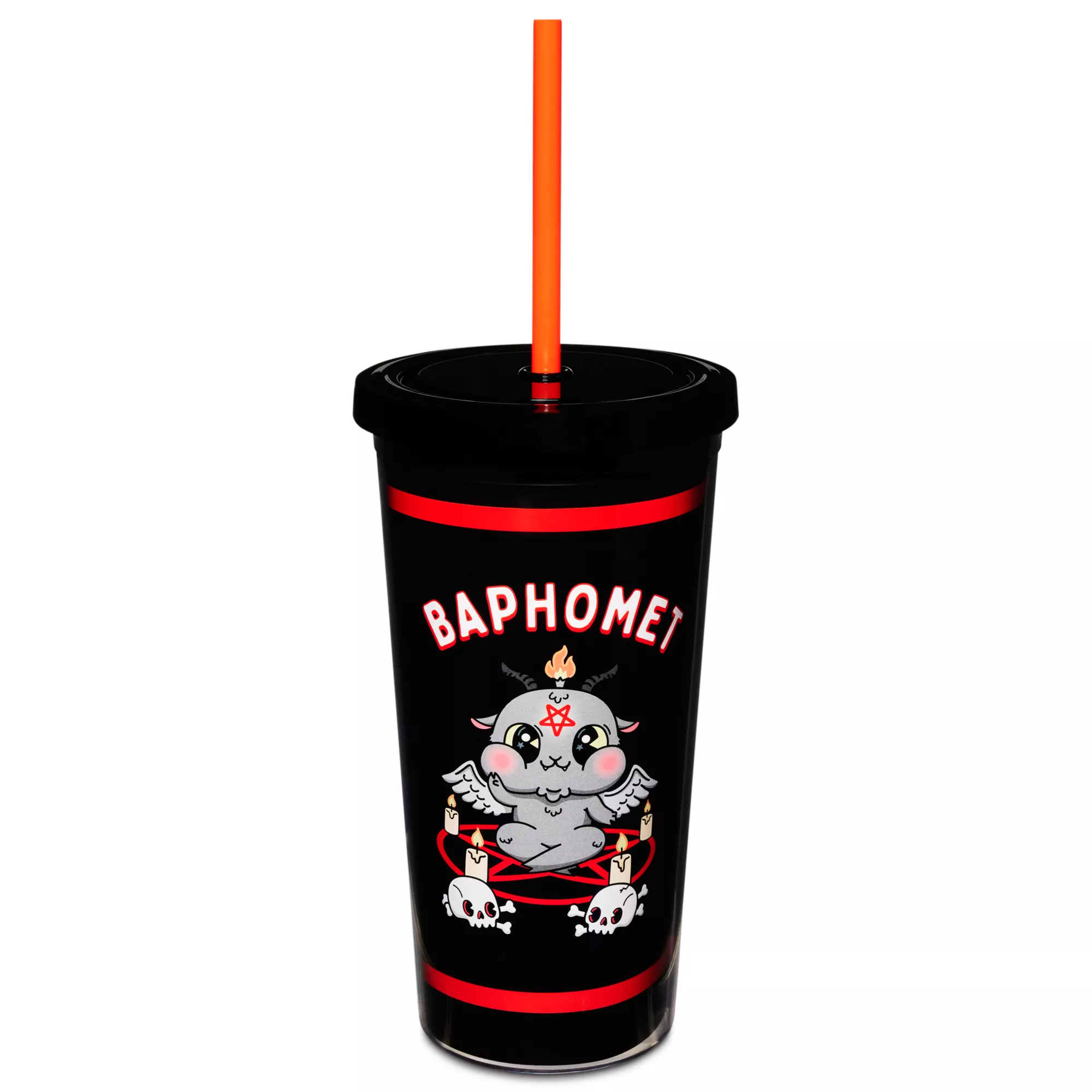 Baphomet Cup with Straw - 20 oz. at Spencer's